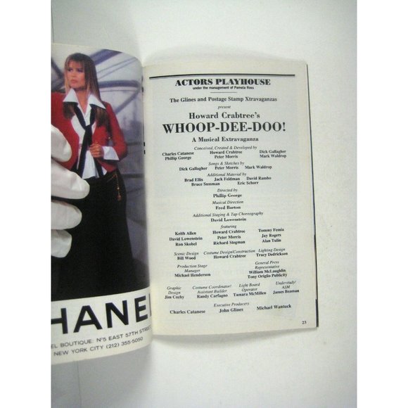 Whoop Dee Doo! Playbill October 1993 Crabtree David Lowenstein Skobel Tulin - Picture 4 of 7